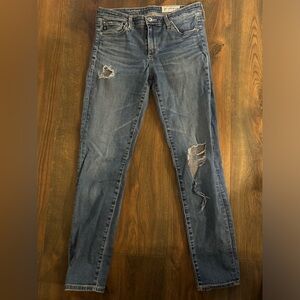 Anthropologie AGOLDE Stevie Ankle- Slim Straight Jeans